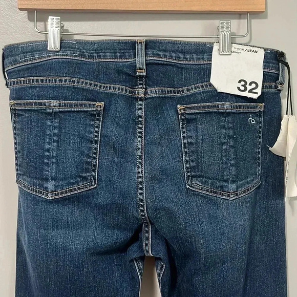 Rag & Bone High Rise Distressed Skinny Jeans - Picture 15 of 17